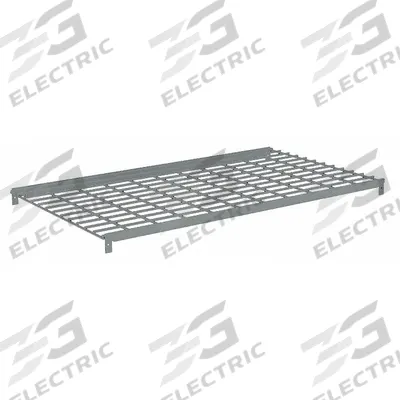 TENNSCO Shelf: 48 in x 30 in, 500 lb Load Capacity, Steel, 5 ga Decking, Gray - Wire Decking Shelf Kits for Boltless Shelving