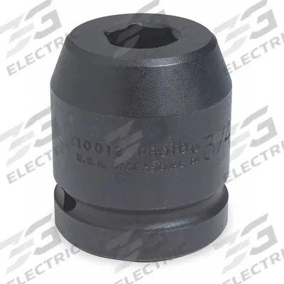 PROTO Impact Socket: 3/4 in Drive Size, SAE, 2 1/16 in Socket Size, 6-Point, Std - 3/4" Drive Impact Sockets