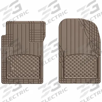 WEATHERTECH Vehicle Floor Mat: 27 in Lg (In.), 19 in Wd (In.), Tan - Front Floor Mats