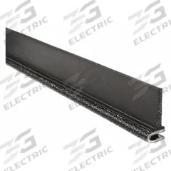 TRIM LOK INC Trim Seal: Side Flap, 25 ft Overall Lg, PVC Outer, For 1/8 in Material Thick - Max (MPN 5B100B3X1/8A-25). Key specifications — Standards: FMVSS 302; Brand: TRIM LOK INC; Color: Black; Outer Material: PVC; Profile Shape: Side Flap; _Gripping Style: Single Tongue.
