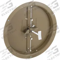 10"dia Steel Control Damper: For 10 in Nominal Duct Dia, 11 1/2 in Overall Dia (MPN 4JRL6). Key specifications — Brand: APPROVED VENDOR; Blade Type: Butterfly.