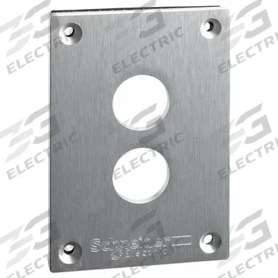 SCHNEIDER ELECTRIC Drilled Front Plate: Control Stations (MPN XAPE302) - Replacement Front Covers, Operators & Switches