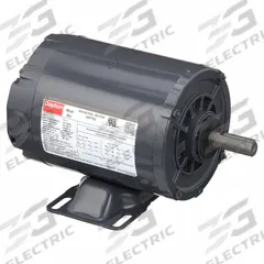 DAYTON General Purpose Motor: Rigid Base Mount, Open Drip Proof, 1 hp, 230/460V AC, 3,450 RPM (MPN 30PT92). Key specifications — Brand: DAYTON; Nameplate Voltage @ 60 Hz: 230/460V AC; Full Load Current @ 60 Hz: 3.0/1.5 A; Nameplate RPM @ 60 Hz: 3,450 RPM; Motor Enclosure: ODP.