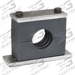 BEHRINGER PIPE SYSTEMS Vibration-Dampening Beta Clamp: Ribbed Bore, Steel Clamp, For 1 Lines (MPN SH7300-PP)