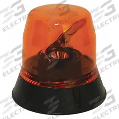 ECCO Rotating Beacon: Rotating Beacon, Amber, 5 11/16 in Overall Ht, LED, 12-24V DC (MPN EB7813A). Key specifications — Operating Voltage: 12-24V DC; Number of Flash Patterns: 1; Includes: Mounting Hardware; Electrical Connection: Blunt Cut Wires; Mount Type: Bolt; Brand: ECCO; Shape: Round; Lighting SAE Class Rating: SAE Class 1.
