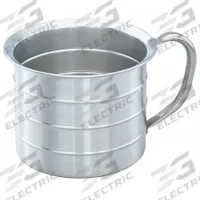 VOLLRATH Urn Cup: Liquid, 3.8 L Capacity, Stainless Steel, Gray, 8 3/8 in Dia, 6 11/16 in Overall Ht (MPN 79540). Key specifications — Dry/Liquid: Liquid; Material: Stainless Steel; Color: Gray; Brand: VOLLRATH; NSF Certified: Yes; Graduation Subdivisions: 1 qt.