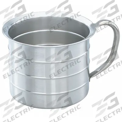 VOLLRATH Urn Cup: Liquid, 3.8 L Capacity, Stainless Steel, Gray, 8 3/8 in Dia - Metal Measuring Cups