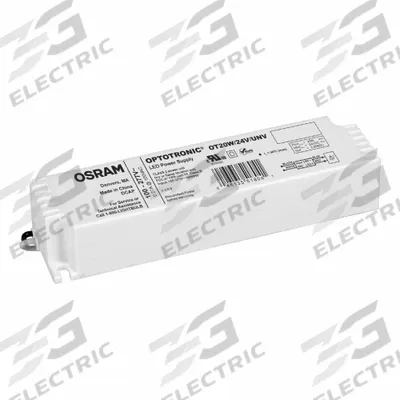 LEDVANCE Driver: Class 2, 20 W Max. Power Output, 120 to 277V AC, 24V DC - Constant Voltage Drivers