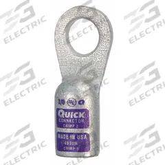 FUSION Lug Starter/Ground: Heavy Wall Lug, Lug, Tin Plated Copper, 3/0 ga, Purple, 1/2 in Stud Size (MPN 4830H). Key specifications — attr176858: Straight; attr176857: Yes; attr176856: Heavy Wall Lug; attr160377: Tin Plated Copper; attr160378: 3/0 ga; attr520119: 1/2 in; attr160375: Purple; attr160370: FUSION.