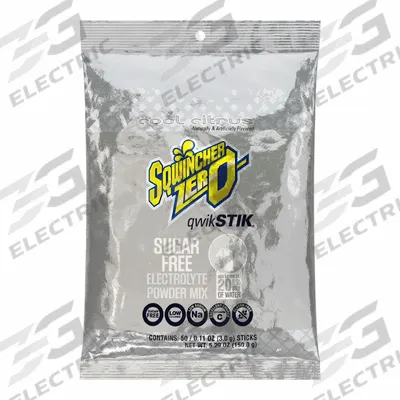 SQWINCHER Sports Drink Mix: Cool Citrus, Single-Serve, 20 oz Concentrate Per Pack - Sugar-Free Concentrates
