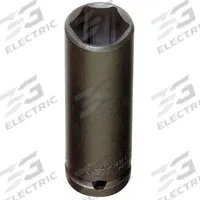 PROTO Impact Socket: 1/2 in Drive Size, SAE, 1 in Socket Size, 6-Point, Deep, 3 1/2 in Overall Lg (MPN J7332HT). Key specifications — attr1215501: PROTO; attr1215515: Black Oxide; attr1215518: 1 in.