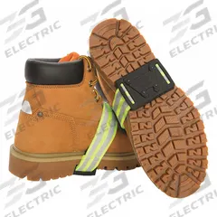 DUE NORTH Traction Device: Traction Device, 4 Spikes Per Shoe, 2 3/4 in Overall Wd, Polyester, 1 PR (MPN V3551070-O/S). Key specifications — Brand: DUE NORTH; Traction Attachment Style: Strap-On; Traction Material: Tungsten Carbide; For Use on Surface Types: Ice.