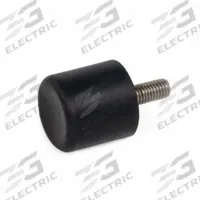 JW WINCO Concave Bumper: Cylindrical, Natural Rubber, Male x Non-Threaded Style, M6 Thread Size (MPN 457-20-23.5-M6-S-55). Key specifications — Isolator Body Material: Natural Rubber.