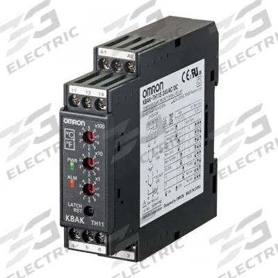 OMRON Temp Monitoring Relay: 5 A Current Rating, 100 to 240V AC, SPDT - DIN-Rail Mounted Relays