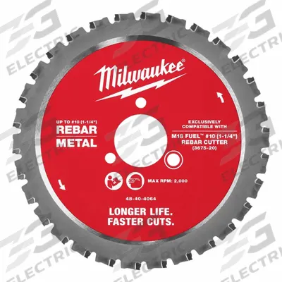MILWAUKEE Circular Saw Blade: 1 1/4 in Dia, 30 Teeth, 0.065 in Cutting Wd - Milwaukee Rebar Cutting Saw Blades