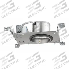 LED Recessed Down Light: Airtight New Construction, 5 in Dia, 600 lm, 3500K, 8.9 W, 120 to 277V AC (MPN IC20LED G4 06LM 35K 90CRI MVOLT ZT10). Key specifications — Voltage: 120 to 277V AC; Trim Color: Available Separately; Brand: JUNO LIGHTING; Ceiling Type: Flat Ceiling; Reflector or Baffle Color: No Reflector or Baffle; Trim Style: Available Separately; Dimmable: Yes; Color Temperature: 3500K.
