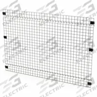 HUSKY RACK & WIRE Welded Wire Panel: 4 ft H x 6 ft W x 1 1/2 in D, Black, Powder-Coated (MPN V0604). Key specifications — attr1283297: Powder-Coated; attr1283316: Steel; attr1283313: Yes; attr1283333: HUSKY RACK & WIRE.