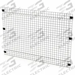 HUSKY RACK & WIRE Welded Wire Panel: 4 ft H x 6 ft W x 1 1/2 in D, Black, Powder-Coated (MPN V0604). Key specifications — attr1283297: Powder-Coated; attr1283316: Steel; attr1283313: Yes; attr1283333: HUSKY RACK & WIRE.