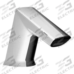 SLOAN Bathroom Sensor Faucet: BASYS, Cast Zinc, Chrome Finish, Single-Post, Battery, Laminar (MPN EFX350.110.0000). Key specifications — Brand: SLOAN; Includes: (4) AA Alkaline Battery; Series: BASYS.
