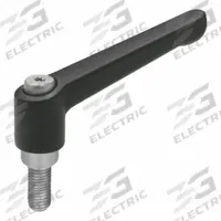 JW WINCO Adjustable Handles; Adjustable Levers: Zinc w/ SS Thread, M6 Thread, 16 mm Thread Lg (MPN 6N16A06K). Key specifications — Brand: JW WINCO.