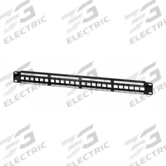 Jack Panel: 2 Rack Units, 24 Ports, Flat, PoE, Adhesive Label/Front & Rear Numbered, Rear Access (MPN 7260). Key specifications — Brand: MONOPRICE; Compatible Adapter Type: Keystone Jacks; Material: Steel; _Access Type: Rear Access; _Port Labeling: Adhesive Label; _Power Over Ethernet: PoE.