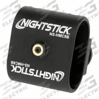NIGHTSTICK Flashlight Mount: Glass-Filled Nylon Polymer, Black, For Nightstick Flashlights, Mount (MPN NS-HMC8B). Key specifications — Material: Glass-Filled Nylon Polymer; Compatible with Brand: Nightstick; Product Type: Helmet/Head Mount; Compatible with Manufacturer Model Number: XPP-5418; Manufacturer Part Number: NS-HMC8B; Brand: NIGHTSTICK; Includes: Mount.