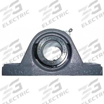 NTN Pillow Block Bearing: 3/4 in Bore, Cast Iron, Eccentric Collar, 1 1/4 in Shaft Ht - Low-Base Pillow Block Ball Bearings