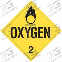 LABELMASTER Oxygen Placard: Oxygen, 10 3/4 in x 10 3/4 in, 10 3/4 in Label Ht, Vinyl, Placard, 25 PK (MPN Z-EZ16). Key specifications — Brand: LABELMASTER; Message: Oxygen.
