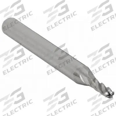 APPROVED VENDOR Ball End Mill: Carbide, 4 Flute, 9/64" Mill Dia, 9/16" LOC, 2" OAL (MPN 223-001025) - General Purpose Carbide Ball End Mills