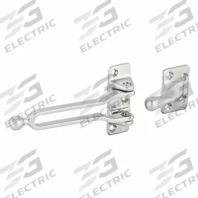 ROCKWOOD Hotel Door Latch: Swing Bar Door Guard, 1 13/16 in Ht, 1 1/16 in Wd - Hotel Door Latches