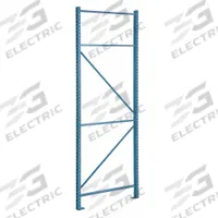 STEEL KING Upright Frame: Teardrop, 20 ft Overall Ht, 42 in x 3 in, Blue, Steel, 16 ga Upright Gauge (MPN RTFBP042240F01PB). Key specifications — Color: Blue; Brand: STEEL KING.