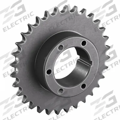 TSUBAKI Sprocket: For 60 Chain, 32 Teeth, 7.652 in Pitch Dia, 8.065 in Outside Dia - Size 60 Bushed-Bore Roller Chain Sprockets