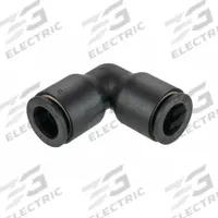LEGRIS Push-Fit Elbow Fitting: 6 mm OD x 8 mm OD Size, Push-to-Connect x Push-to-Connect, Black (MPN 3102 06 08). Key specifications — Brand: LEGRIS.