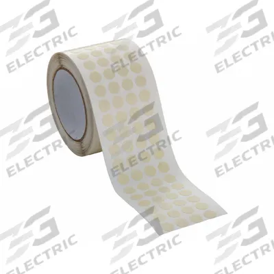 CAPLUGS Anodizing Disc Tape: Disc, 1/4 in Dia, 1 mil Thick, Rubber, Tan - Anodizing Masking Tape Discs