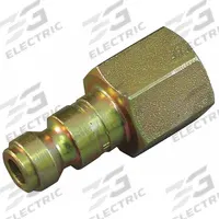 HANSEN Quick Connect Hose Coupling: 1/4 in Body Size, 1/4 in Hose Fitting Size, Sleeve, FNPT (MPN 21AP25F). Key specifications — Thread Size: 1/4" -18; Coupling Locking Type: Sleeve; Brand: HANSEN.