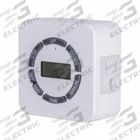 TORK Plug-In-Timer Switch: Digital, Indoor, Not Astronomic, 7 day Setting, 5-15R, 120V AC (MPN 455E). Key specifications — attr211251: TORK; attr1066437: 5-15R.