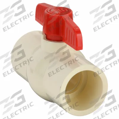 APPROVED VENDOR Manual Two-Way Ball Valve: 2 in Size, CPVC, Straight, Socket x Socket - CPVC Ball Valves
