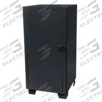 JAMCO Storage Cabinet: 36 in x 36 in x 66 in, Swing Handle & Padlock Hasp, 14 ga Panel Thick, Legs (MPN MG236SFBL). Key specifications — attr62698: Black; attr62736: Welded; attr87895: Legs; attr62693: Assembled; attr62737: Stationary; attr62695: Powder Coated; attr62696: Steel; attr62689: JAMCO.