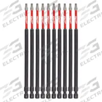 MILWAUKEE Driver Bit: Power Bit, T20 Bit Size, Imperial, Torx® Head, T20 Bit Industry Size, 10 PK (MPN 48-32-4245). Key specifications — attr1119738: Hex; attr1119735: Imperial; attr1119740: Standard; attr1119734: Alloy Steel; attr1119737: Power Bit; attr1119741: MILWAUKEE.