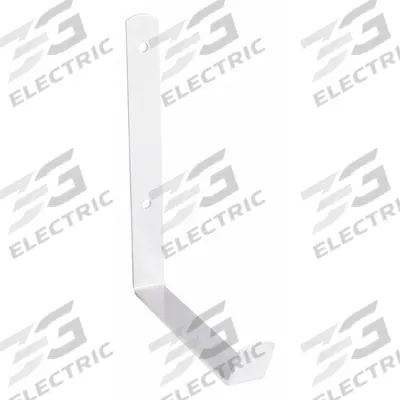 APPROVED VENDOR Hook: Screw, 50 lb Wt Capacity, 1 Points per Hook, White, 8 in Projection - Wall Mount Utility Hooks