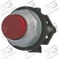 EATON Extended Push Button: Red, 30 mm Mounting Size, Non-Metallic, Momentary (MPN HT8ABR). Key specifications — Brand: EATON; Action: Momentary; Series: HT800; Push Button Material Type: Non-Metallic.