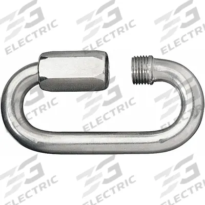 RONSTAN Connecting Link: Quick Link, 316 Stainless Steel, 2 5/16 in Overall Lg - Threaded Locking Connecting Links