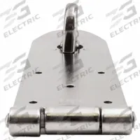 SUGATSUNE Hasp: Stainless Steel, 2 in Ht, 1 3/8 in Lg, 6 in Wd (MPN HP-660S). Key specifications — Brand: SUGATSUNE; Material: Stainless Steel.