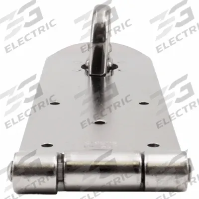 SUGATSUNE Hasp: Stainless Steel, 2 in Ht, 1 3/8 in Lg - Locking Hasps