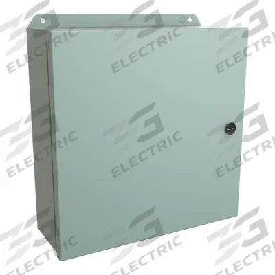 HAMMOND Electrical Enclosure: Steel, 12 in x 12 in x 4 in, NEMA 12/13/3R/4, w/Panel - Steel Washdown Enclosures