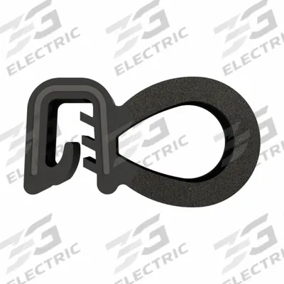 FAIRCHILD Trim Seal: Side Bulb, 10 ft Overall Lg, Rubber Outer, Sponge Bulb, 9/16 in Leg Lg - Round-Bulb Edge Trim Seals