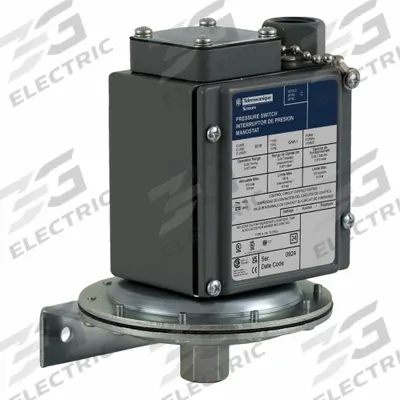 TELEMECANIQUE SENSORS Vacuum Switch: 9016G, DPDT, 100 psi Pressure - Max - Diaphragm Vacuum Switches for Sensitive-Control Applications