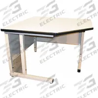 PRO-LINE Corner Workbench: Fixed Ht, Laminate, 48 in x 36 in, 750 lb Overall Load Capacity, Beige (MPN CCU36PL-H11). Key specifications — Brand: PRO-LINE.