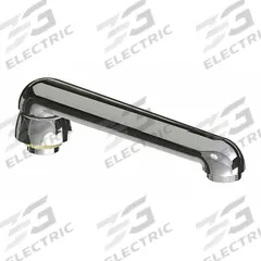 CHICAGO FAUCETS Spout: Spout, Straight, Swivel Spout, Brass, Polished Chrome, Laminar, UNEF (MPN S6LEOJKAB). Key specifications — Includes: Mounting Hardware; Product Type: Spout; Spout Style: Swivel; Body Material: Brass; Color/Finish: Polished Chrome; Brand: CHICAGO FAUCETS.