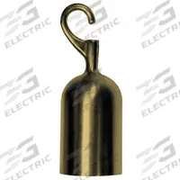 LAWRENCE METAL Classic Post Rope Hook End for Rope Barrier: 5 in Overall Ht, Brass (MPN ROPEEND-HOOK-2S). Key specifications — attr193640: LAWRENCE METAL; attr981915: Brass; attr981917: Zinc.